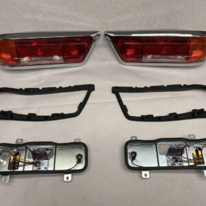 Pair Amber Early Style Taillights fits Mercedes W111 220SE 250SE 280SE 1963-1969