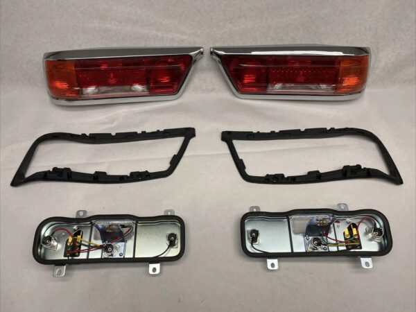 Pair Amber Early Style Taillights fits Mercedes W111 220SE 250SE 280SE 1963-1969