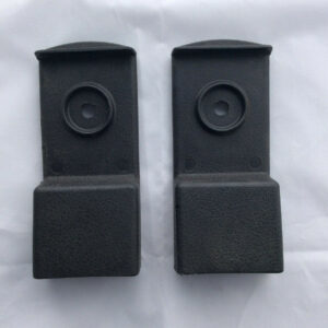 Mercedes W108,109,114,Late W111 seat belts BLACK  plastic OEM 1 set of 2 Holders