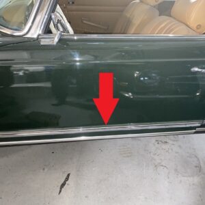 Used Left Door CHROME MOLDING 230sl 280sl w113 63 to 71 PAGODA PAGODE