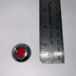 Red Chrome Rossette for Control Light Fits Mercedes W121 190SL
