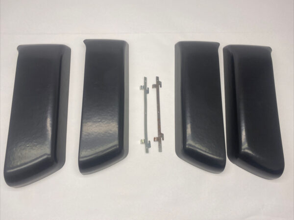 Pair of Black Non-Upholstered Door Pockets fits Mercedes R107 10772005740 - Image 4
