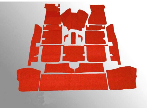 Red Loop Carpet Set fits Manual Mercedes W113 Pagoda 230SL 250SL 280SL
