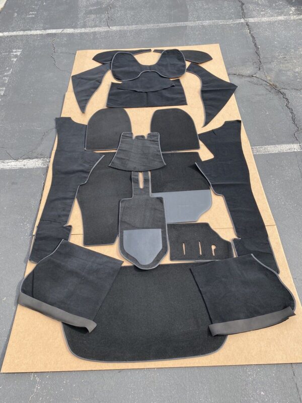 RS Style Black Velour Carpet Set fits Porsche 911 930 Targa Carrera 1974-1985