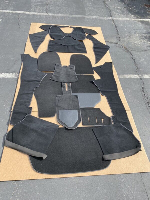 RS Style Black Velour Carpet Set fits Porsche 911 930 Targa Carrera 1974-1985 - Image 5