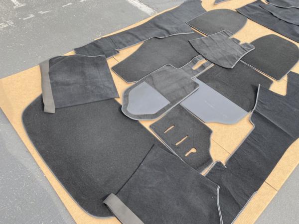 RS Style Black Velour Carpet Set fits Porsche 911 930 Targa Carrera 1974-1985 - Image 4