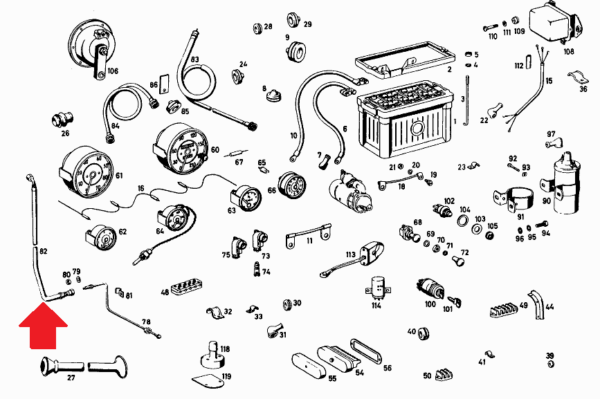 Early Style Oil Pressure Hose M10 Fits Mercedes W121 190SL Ponton 1365400259 - Image 2