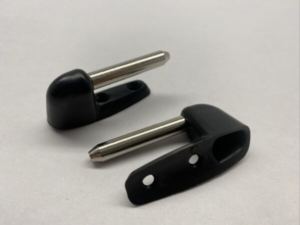 Pair of Black Sunvisor Clips fits Mercedes Cabriolet W111 300SE 280SE 250SE 220 - Image 2