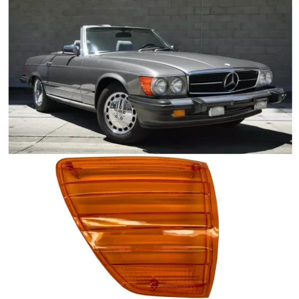 Right Turn Signal Lens fits USA R107 350SL 380SL 450SL 450SLC 560SL 0008200366a