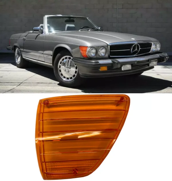 Left Turn Signal Lens fits USA R107 350SL 380SL 450SL 450SLC 560SL 0008200266