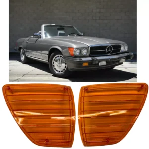 Pair of Indicator Lenses fits Mercedes R107 380SL 450SL 450SLC 560SL