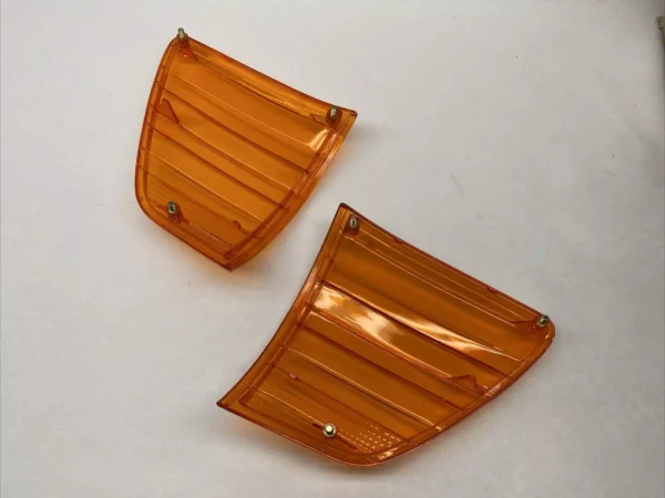 Pair of Indicator Lenses fits Mercedes R107 380SL 450SL 450SLC 560SL - Image 2
