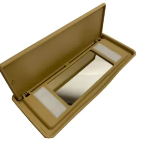 Tan Sun Visor Vanity Mirror R107 560SL W124 C124 W126 560SE 560SEC