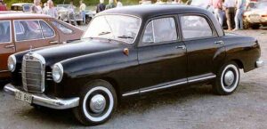 In this picture is a Mercedes-Benz Ponton in Breathless (À bout de souffle). Many directors of films like to include classic Mercedes-Benz cars in iconic movies