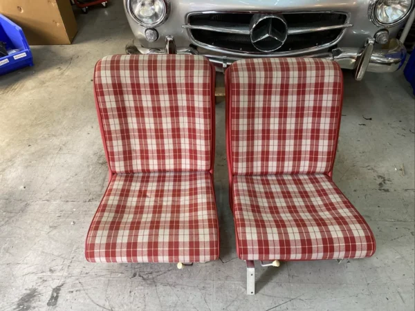 Pair of Early Style Bucket Seats Covered Fits Mercedes W121 190SL 300SL