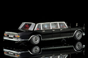 Here is a Mercedes-Benz 600 Pullman (in the picture) that was shown in the movie The Day of the Jackal; one of many times where they show classic Mercedes-Benz cars in iconic movies