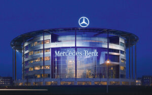 The creation of the Mercedes-Benz company started way back in the late 1800's. This picture of the office shows how far they've made it!