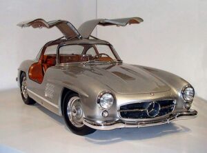 Mercedes-Benz 300SL Gullwing (as shown in this picture) is becoming a very rare model as time goes by.