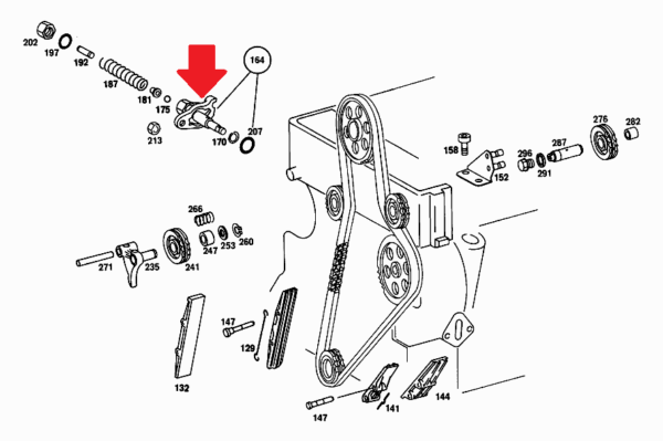 Chain Tensioner fits Mercedes W108 W109 W110 W111 W113 W114 1300500311