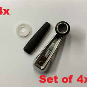 Set of 4x Window Crank Handles with Pads for Mercedes W108 W111 W113 1087600102