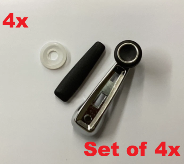 Set of 4x Window Crank Handles with Pads for Mercedes W108 W111 W113 1087600102