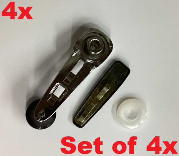 Set of 4x Window Crank Handles with Pads for Mercedes W108 W111 W113 1087600102 - Image 3
