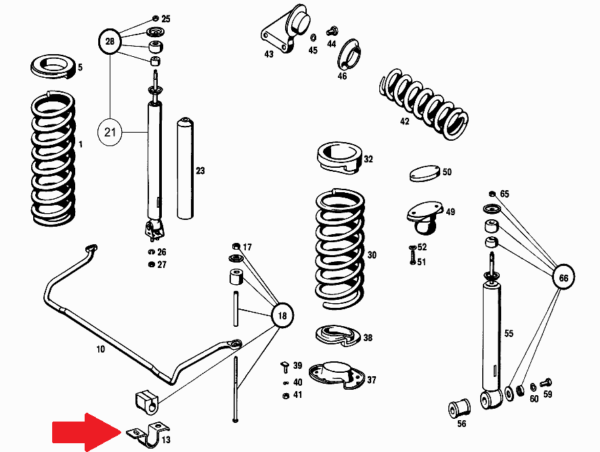 Newly Plated USED Torsion Sway Bar fits Mercedes W108 W111 W113 1113231140 - Image 4