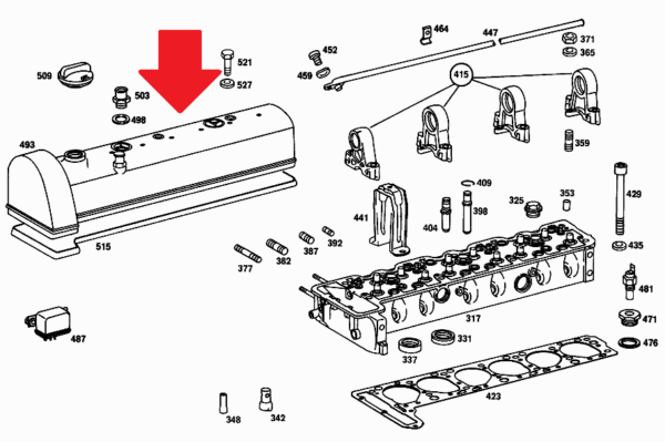 Used Early Screw On Cap Style Valve Cover fit Mercedes W108 W111 W113 1270160105 - Image 8