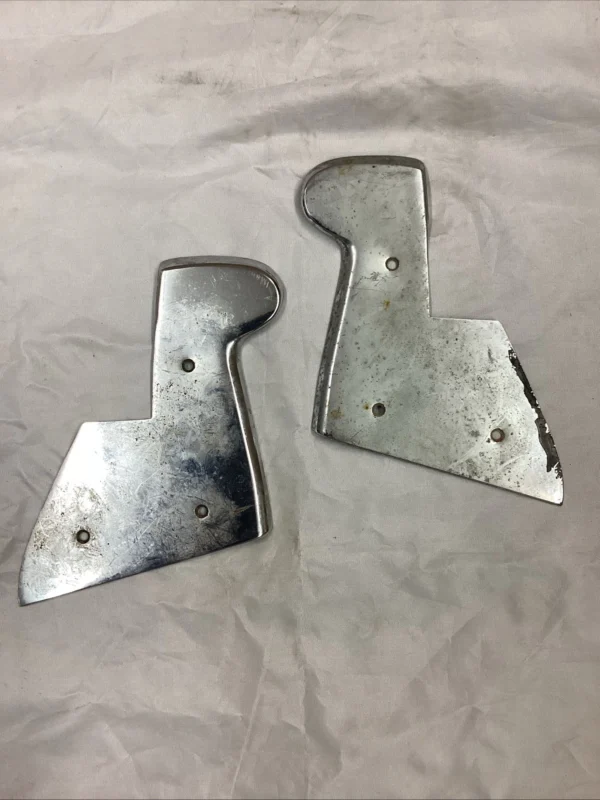 Used Pair of Upper Door Jam Chrome Covers fits Mercedes W111 W112 Coupe Cabrio