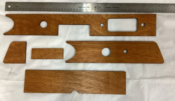 Polished Dash Wood Trim Fits Porsche 911 912 69-73 90155204120 LHD - Image 2