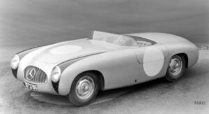 This Mercedes-Benz W194 shown in the picture is one of the lesser known vintage Mercedes models out there