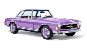 When thinking about the Mercedes 280SL compared to classic sports cars, one cannot deny the unmatched beauty of the 280sl as show in this picture