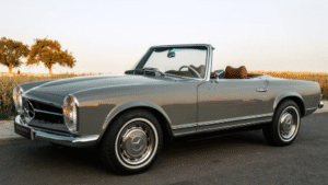 Mercedes 280SL 1960s design Influence led to this beauty as shown in the picture