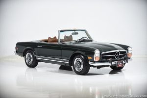 Even if the car is immaculate like the one in the picture, Mercedes 280SL purchase paperwork is essential to get during the sale