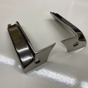 Pair of Soft Top Compartment Single Hole End Caps fits Mercedes W121 190SL