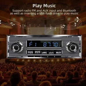 Retro Classic Car Audio Radio MP3 Player FM AUX fits W108 W111 W113 W114 W121